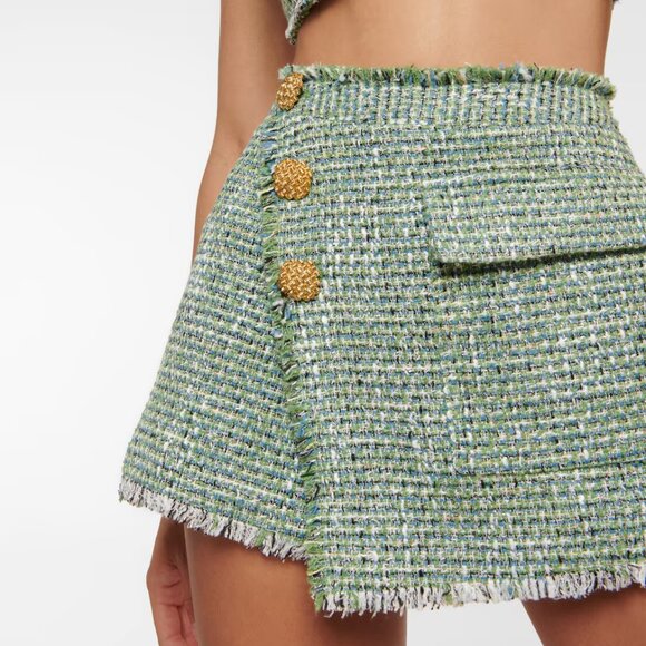 Self-Portrait Dresses & Skirts - Self-Portrait Bouclé skort Size 6